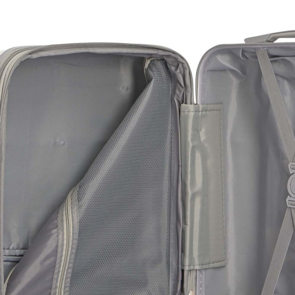 Βαλίτσα Καμπίνας Σκληρή RCM 8011-18 Επεκτεινόμενη White ΒΑΛΙΤΣΕΣ & ΣΑΚΟΙ ΤΑΞΙΔΙΟΥ