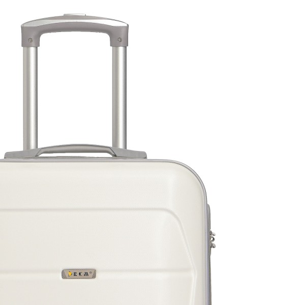 Βαλίτσα Καμπίνας Σκληρή RCM 8011-18 Επεκτεινόμενη White ΒΑΛΙΤΣΕΣ & ΣΑΚΟΙ ΤΑΞΙΔΙΟΥ