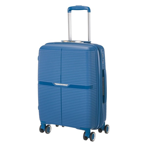 Βαλίτσα Καμπίνας Σκληρή RCM 815-55 Επεκτεινόμενη Μπλε