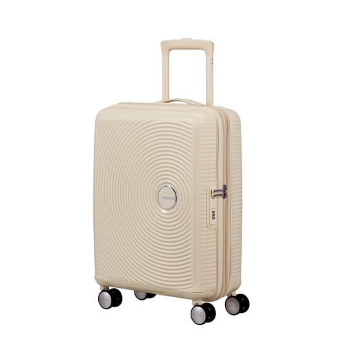 Βαλίτσα Καμπίνας Σκληρή Επεκτεινόμενη American Tourister Soundbox 55x40x20/23cm PP Coconut Sand