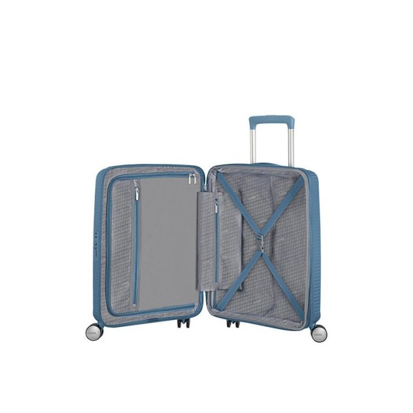 Βαλίτσα Καμπίνας Σκληρή American Tourister Soundbox 55x40x20/23cm 88472-E612 Stone Blue Βαλίτσα Καμπίνας Σκληρή American Tourister Soundbox 55x40x20/23cm 88472-E612 Stone Blue