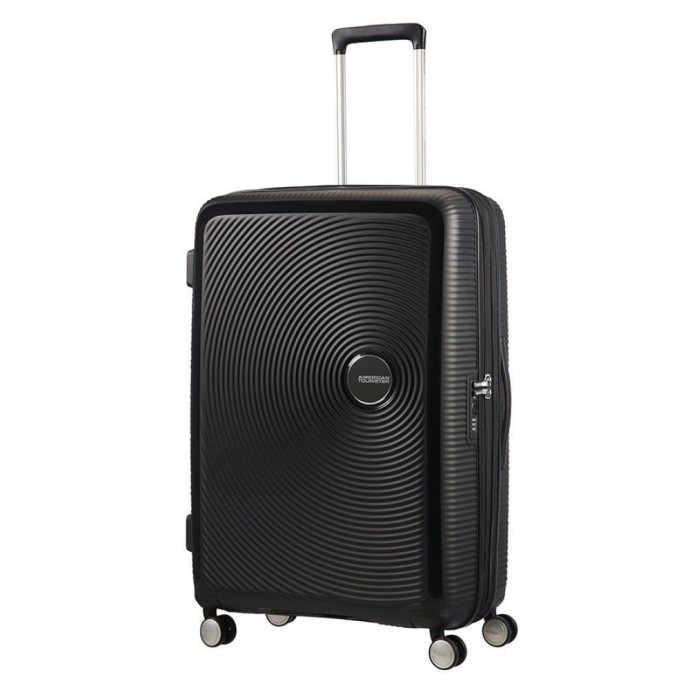 Βαλίτσα Μεσαία Σκληρή American Tourister Soundbox Spinner 67cm Exp 88473-1027 Bass Black ΒΑΛΙΤΣΕΣ & ΣΑΚΟΙ ΤΑΞΙΔΙΟΥ