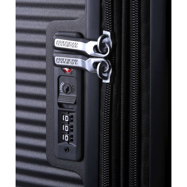 Βαλίτσα Μεσαία Σκληρή American Tourister Soundbox Spinner 67cm Exp 88473-1027 Bass Black ΒΑΛΙΤΣΕΣ & ΣΑΚΟΙ ΤΑΞΙΔΙΟΥ