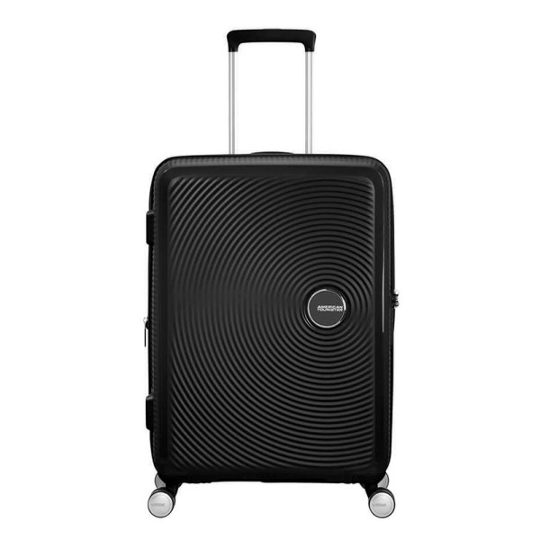 Βαλίτσα Μεσαία Σκληρή American Tourister Soundbox Spinner 67cm Exp 88473-1027 Bass Black ΒΑΛΙΤΣΕΣ & ΣΑΚΟΙ ΤΑΞΙΔΙΟΥ