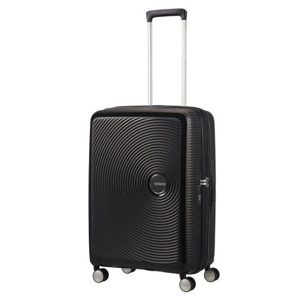 Βαλίτσα Μεσαία Σκληρή American Tourister Soundbox Spinner 67cm Exp 88473-1027 Bass Black ΒΑΛΙΤΣΕΣ & ΣΑΚΟΙ ΤΑΞΙΔΙΟΥ