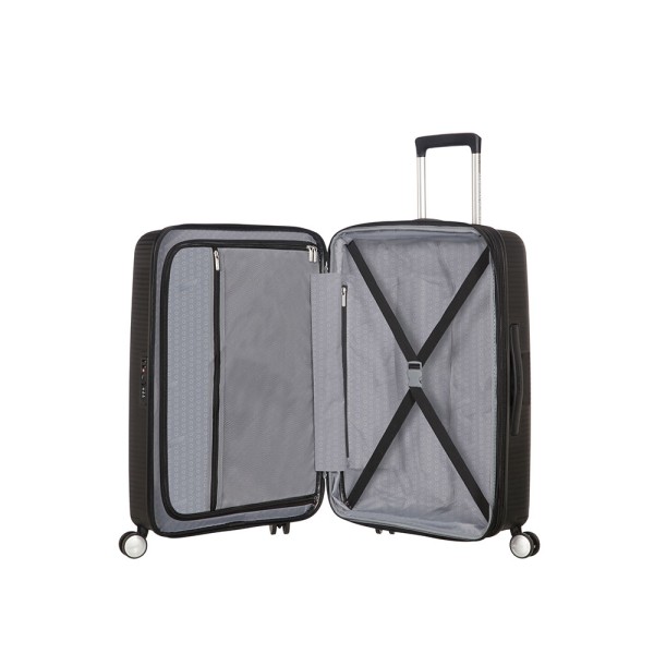 Βαλίτσα Σκληρή American Tourister Soundbox Spinner 77cm Exp 88474-1027 Bass Black ΒΑΛΙΤΣΕΣ & ΣΑΚΟΙ ΤΑΞΙΔΙΟΥ