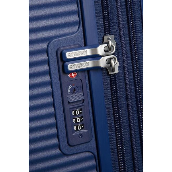 Βαλίτσα Σκληρή American Tourister Soundbox Spinner 77cm Exp 88474-1552 Midnight Navy ΒΑΛΙΤΣΕΣ & ΣΑΚΟΙ ΤΑΞΙΔΙΟΥ