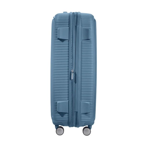 Βαλίτσα Σκληρή American Tourister Soundbox Spinner 77cm Exp 88474-E612 Stone Blue ΒΑΛΙΤΣΕΣ & ΣΑΚΟΙ ΤΑΞΙΔΙΟΥ
