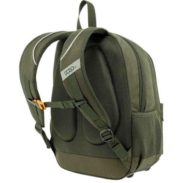 Σακίδιο Πλάτης 2025 POLO Pins 901059-6400 Πράσινο