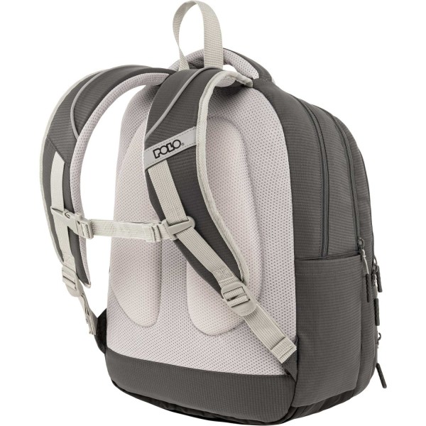 Σακίδιο Πλάτης POLO Multi Pocket 901064-2200 Γκρι ΣΧΟΛΙΚΑ ΕΙΔΗ