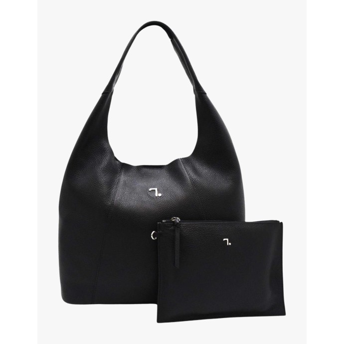 Τσάντα Γυναικεία Δερμάτινη 7.Dots Alkioni-15-112 Black 