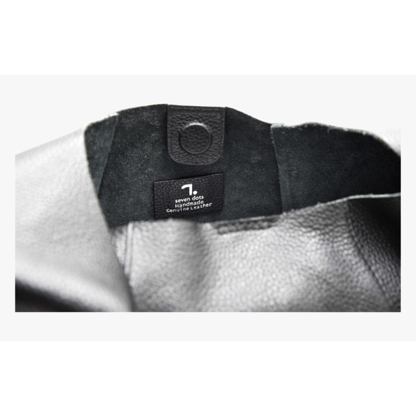 Τσάντα Γυναικεία Δερμάτινη 7.Dots Alkioni-15-112 Black 