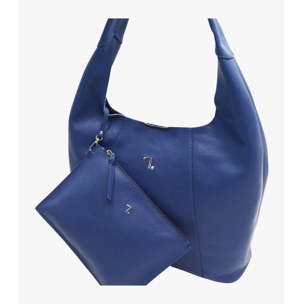 Τσάντα Γυναικεία Δερμάτινη 7.Dots Alkioni-15-112 Μπλε 