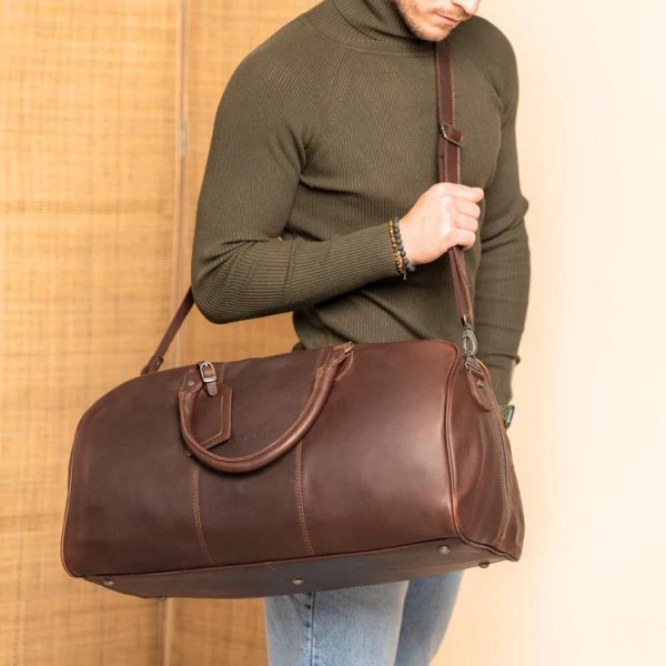 Δερμάτινος Σάκος Ταξιδίου The Chesterfield Brand William C20.000401 Brown
