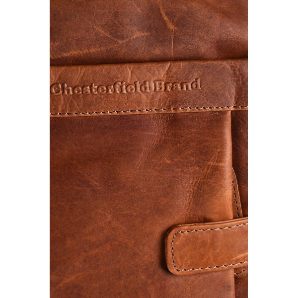 Τσάντα 'Ωμου Δερμάτινη The Chesterfield Brand C48.071731 Cognac ΤΣΑΝΤΕΣ & ΠΟΡΤΟΦΟΛΙΑ