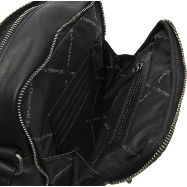 Τσαντάκι 'Ωμου Δερμάτινο The Chesterfield Brand Alva C48.095500 Black