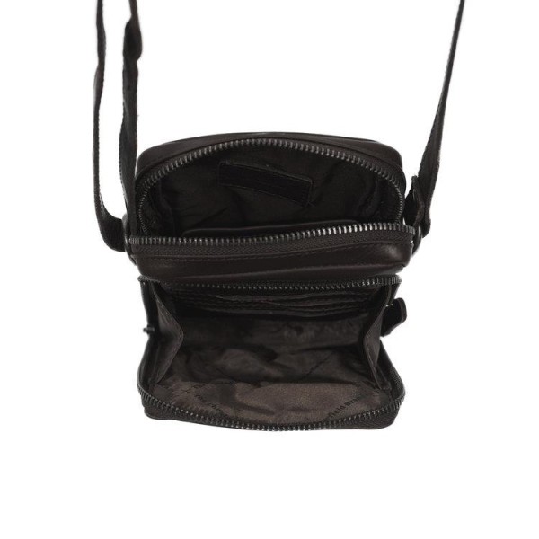 Τσαντάκι Ώμου Δερμάτινο The Chesterfield Brand Hamilton C48.116301 Brown ΤΣΑΝΤΕΣ & ΠΟΡΤΟΦΟΛΙΑ