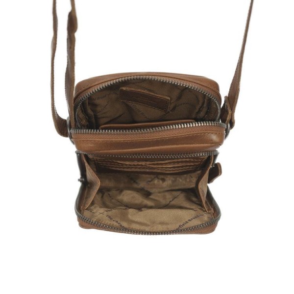 Τσαντάκι Ώμου Δερμάτινο The Chesterfield Brand Hamilton C48.116331 Cognac