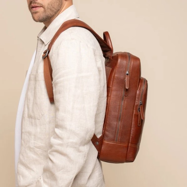 Σακίδιο Πλάτης Δερμάτινο The Chesterfield Brand Marvello Soft Series C58.035031 Cognac Σακίδιο Πλάτης Δερμάτινο The Chesterfield Brand Marvello Soft Series C58.035031 Cognac