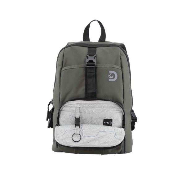 Σακίδιο Πλάτης Discovery Shield Rpet Urban Laptop Backpack D00110-11 Χακί ΣΑΚΙΔΙΑ ΠΛΑΤΗΣ