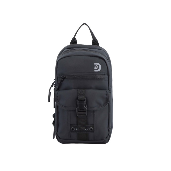 Σακίδιο Πλάτης - Διαγώνιο Discovery Shield Rpet Sling Bag D00116-06 Μαυρο ΤΣΑΝΤΕΣ & ΠΟΡΤΟΦΟΛΙΑ