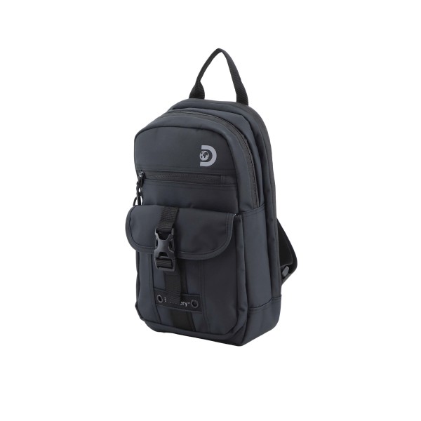 Σακίδιο Πλάτης - Διαγώνιο Discovery Shield Rpet Sling Bag D00116-06 Μαυρο ΤΣΑΝΤΕΣ & ΠΟΡΤΟΦΟΛΙΑ