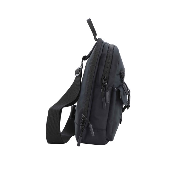 Σακίδιο Πλάτης - Διαγώνιο Discovery Shield Rpet Sling Bag D00116-06 Μαυρο ΤΣΑΝΤΕΣ & ΠΟΡΤΟΦΟΛΙΑ