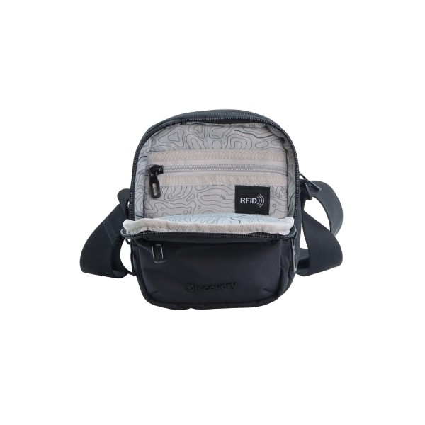 Τσαντάκι Ώμου Discovery Downtown Utility Bag Rpet D00911.06 Μαύρο ΤΣΑΝΤΕΣ & ΠΟΡΤΟΦΟΛΙΑ