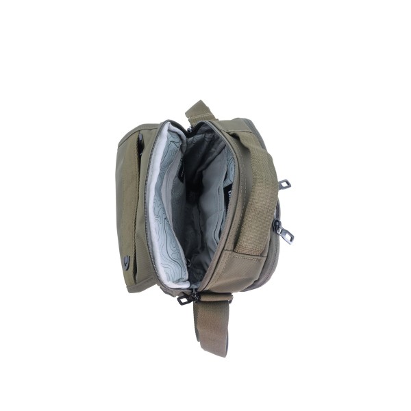 Τσαντάκι Ώμου Discovery Downtown Crossbody Bag Rpet D00914.11 Χακί ΤΣΑΝΤΕΣ & ΠΟΡΤΟΦΟΛΙΑ