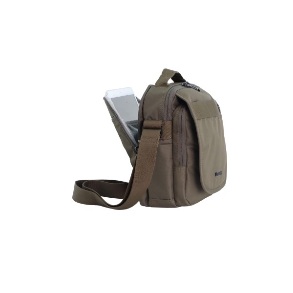 Τσαντάκι Ώμου Discovery Downtown Crossbody Bag Rpet D00914.11 Χακί ΤΣΑΝΤΕΣ & ΠΟΡΤΟΦΟΛΙΑ