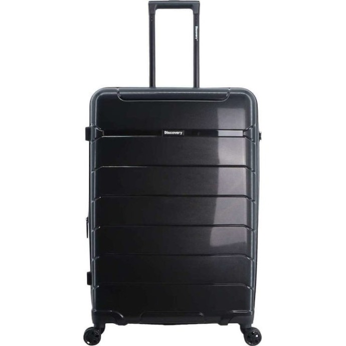Βαλίτσα Μεγάλη Σκληρή Επεκτεινόμενη Discovery Skyward DL12HA71-06 Μαυρο
