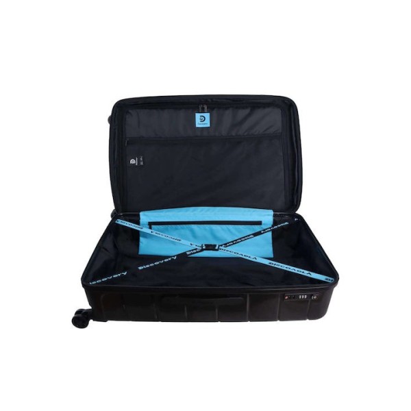 Βαλίτσα Μεγάλη Σκληρή Επεκτεινόμενη Discovery Skyward DL12HA71-06 Μαυρο