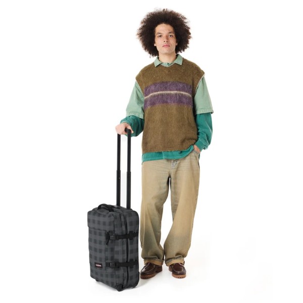 Βαλίτσα Καμπίνας Μαλακή Eastpak Tranverz S |51x33x23cm| Checker Grey