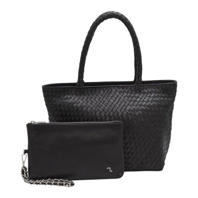 Τσάντα Γυναικεία Δερμάτινη 7.Dots Electra-15-110 Black ΤΣΑΝΤΕΣ & ΠΟΡΤΟΦΟΛΙΑ