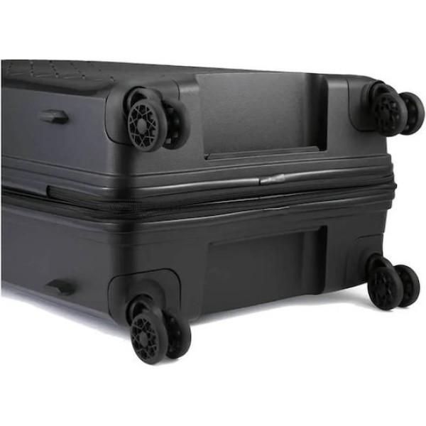 Βαλίτσα Μεγάλη Σκληρή Επεκτεινόμενη Verage Diamond 18106-L Spinner 78cm Black ΒΑΛΙΤΣΕΣ & ΣΑΚΟΙ ΤΑΞΙΔΙΟΥ