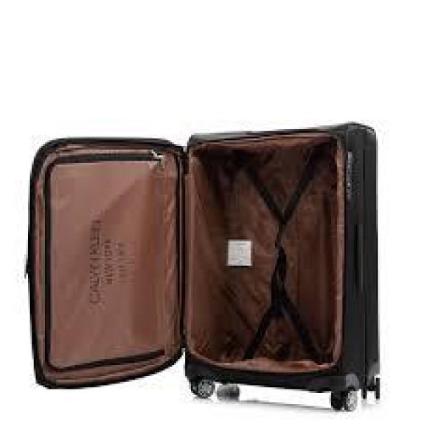 Βαλίτσα Μεσαία Μαλακή Επεκτεινόμενη Calvin Klein Gabriana LT418GR3-M Spinner 67cm Black