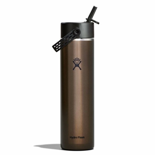 Hydro Flask Lightweight Wide Flex Straw Μπουκάλι Θερμός Ανοξείδωτο 710ml Obsidian