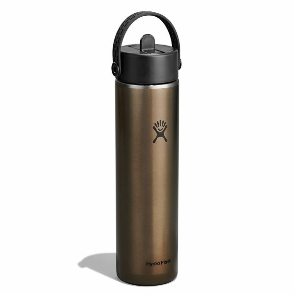 Hydro Flask Lightweight Wide Flex Straw Μπουκάλι Θερμός Ανοξείδωτο 710ml Obsidian
