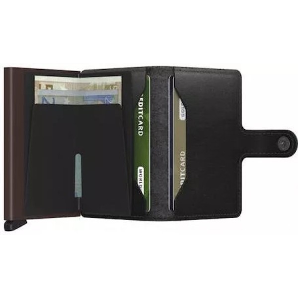 Πορτοφόλι - Καρτοθήκη Secrid Miniwallet Black-Brown