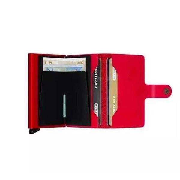 Πορτοφόλι - Καρτοθήκη Secrid Miniwallet Original Red-Red Πορτοφόλι - Καρτοθήκη Secrid Miniwallet Original Red-Red