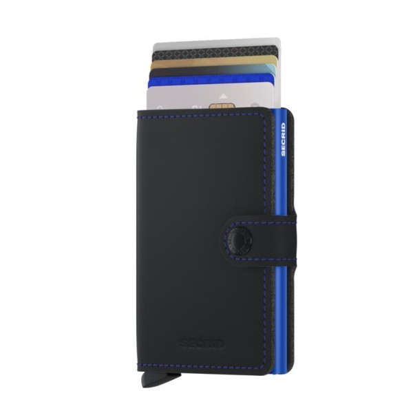 Πορτοφόλι - Καρτοθήκη Secrid Miniwallet Matte Black - Blue
