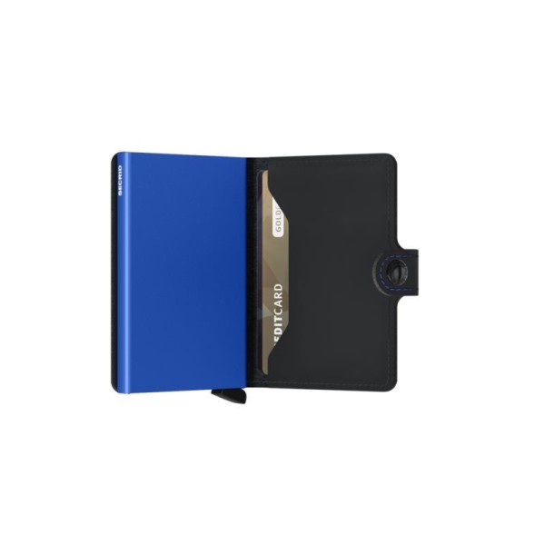 Πορτοφόλι - Καρτοθήκη Secrid Miniwallet Matte Black - Blue