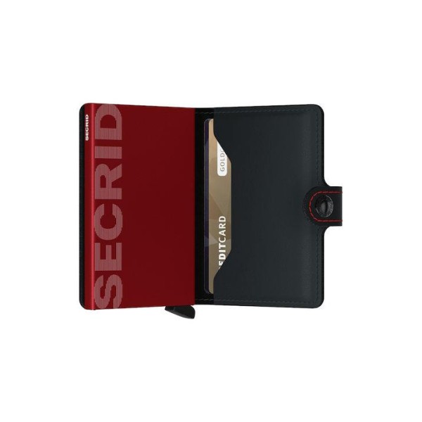 Πορτοφόλι - Καρτοθήκη Secrid Miniwallet Matte Black - Red