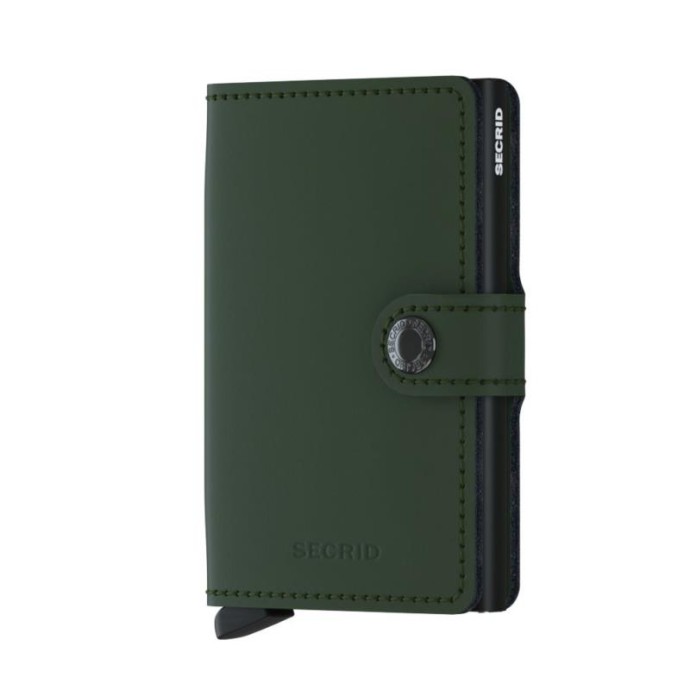 Πορτοφόλι - Καρτοθήκη Secrid Miniwallet Matte Green-Black ΤΣΑΝΤΕΣ & ΠΟΡΤΟΦΟΛΙΑ