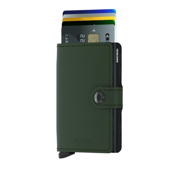 Πορτοφόλι - Καρτοθήκη Secrid Miniwallet Matte Green-Black ΤΣΑΝΤΕΣ & ΠΟΡΤΟΦΟΛΙΑ