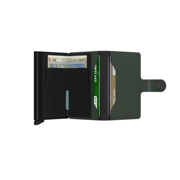 Πορτοφόλι - Καρτοθήκη Secrid Miniwallet Matte Green-Black ΤΣΑΝΤΕΣ & ΠΟΡΤΟΦΟΛΙΑ