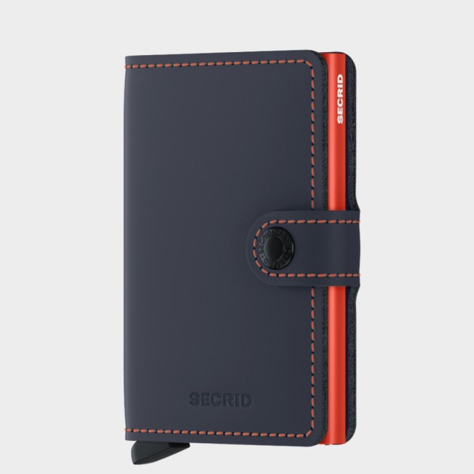 Πορτοφόλι - Καρτοθήκη Secrid Miniwallet Matte Nightblue - Orange