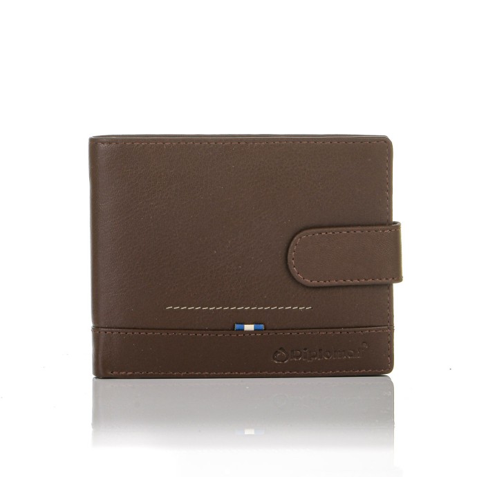 Πορτοφόλι Δερμάτινο Diplomat MN112 Brown