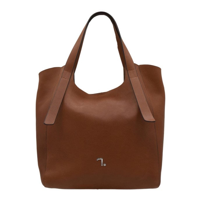 Τσάντα Γυναικεία Δερμάτινη 7.Dots Olympia-15-114 Brown ΤΣΑΝΤΕΣ & ΠΟΡΤΟΦΟΛΙΑ