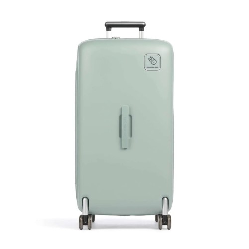 Βαλίτσα Μεγάλη Σκληρή Επεκτεινόμενη Mandarina Duck Sky Duck Hard Trunk P10OJV02 73cm Iceberg Green